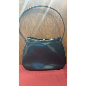 Vintage Black Patent Suarez Leather Bag